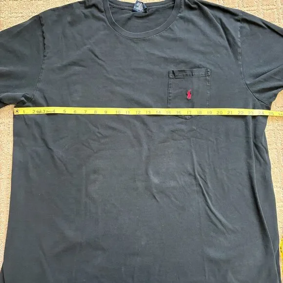 Polo Ralph Lauren VTG 90s T Shirt XL Crew Neck Tee USA Made Single Stitch Pony - Picture 6 of 8